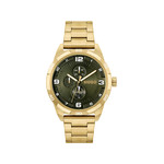 Montre HUGO Grip homme bracelet acier doré jaune - vue 1