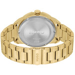 Montre HUGO Grip homme bracelet acier doré jaune - vue 3
