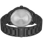 Montre HUGO Grip homme bracelet acier noir - vue 3