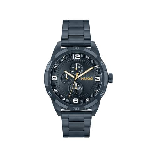 Montre HUGO Grip homme bracelet acier bleu