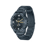 HUGO Grip men's watch with blue steel bracelet - view 2