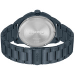 HUGO Grip men's watch with blue steel bracelet - view 3