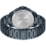 Montre HUGO Sport homme bracelet acier bleu - vue 3
