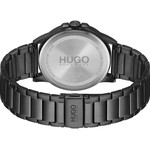 Montre HUGO First homme bracelet acier noir - vue 3