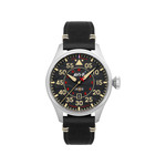 Montre AVI-8 Hawker Hurricane homme acier bracelet cuir noir. Edition limitée. - vue 1