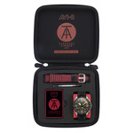 Montre AVI-8 homme acier bracelet cuir marron. Edition limitée. - vue E1