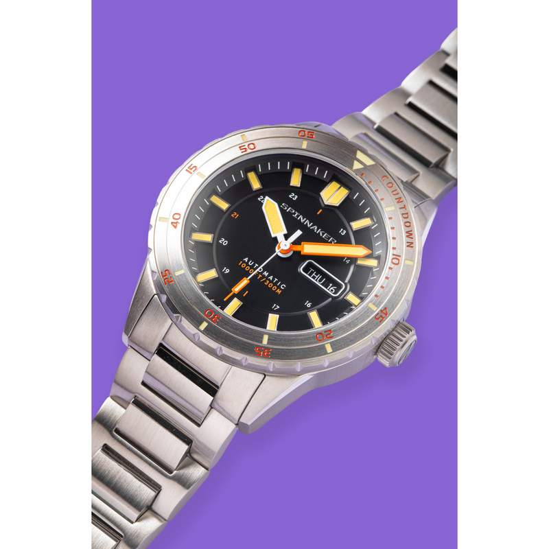 Montre Spinnaker Hass homme automatique bracelet acier - vue D1
