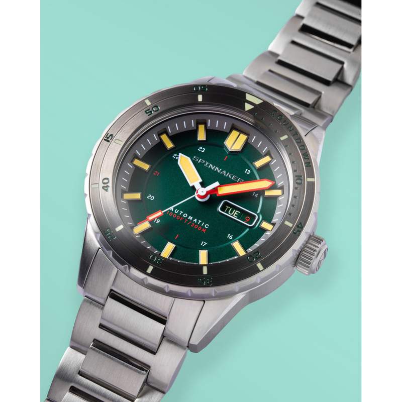 Montre Spinnaker Hass homme automatique bracelet acier - vue D1