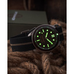 Montre coffret Spinnaker Croft homme automatique bracelet acier et nylon - vue D1