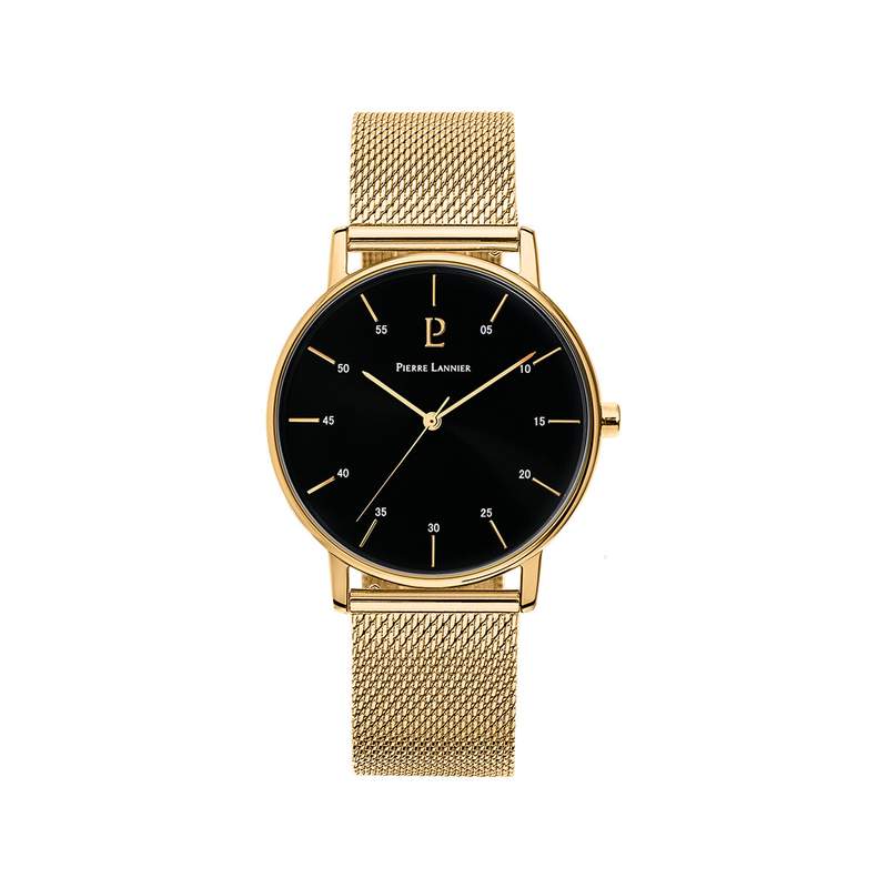Montre PIERRE LANNIER Cityline homme bracelet acier doré - vue 1