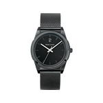 Montre PIERRE LANNIER Candide homme acier noir - vue 1