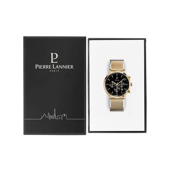 Montre PIERRE LANNIER Baron homme acier doré