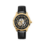 Montre PIERRE LANNIER Automatic homme automatique acier  bracelet cuir noir - vue 1