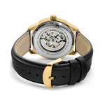 Montre PIERRE LANNIER Automatic homme automatique acier  bracelet cuir noir - vue 3