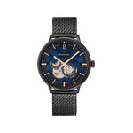Montre PIERRE LANNIER Trio homme automatique acier noir - vue 1