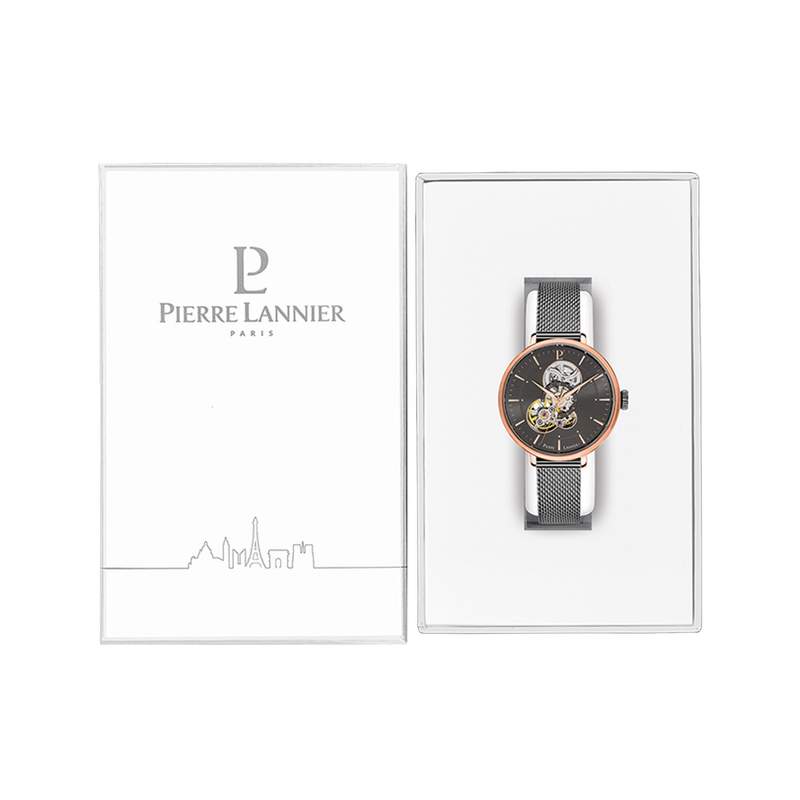 Montre PIERRE LANNIER Melodie homme automatique acier - vue D1