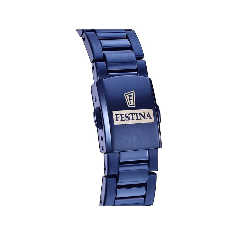 Montre FESTINA Automatique homme automatique acier bleu - vue D1