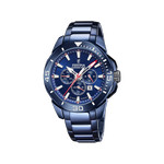 Montre FESTINA Chornobike homme chronographe bracelet acier bleu - vue 1
