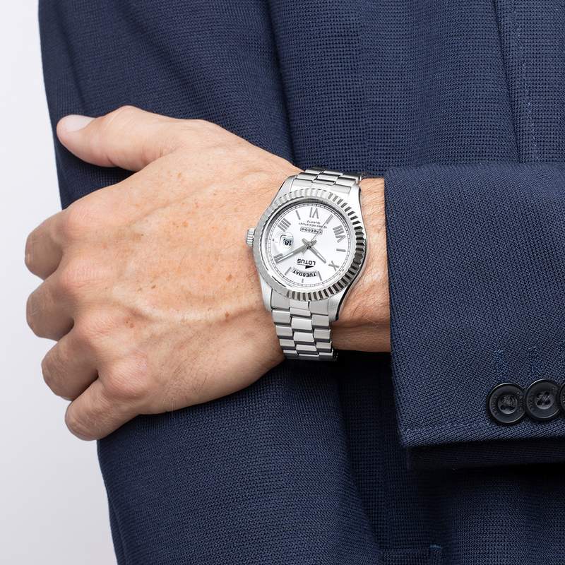 Montre LOTUS Freedom homme acier - vue porté 1