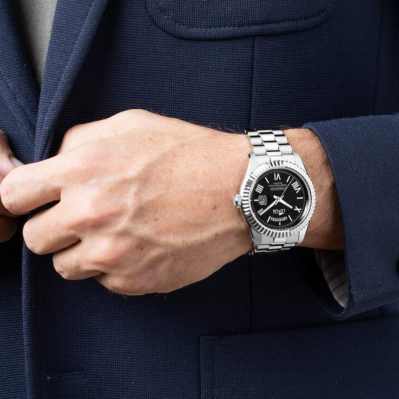 Montre LOTUS Freedom homme acier - vue porté 1