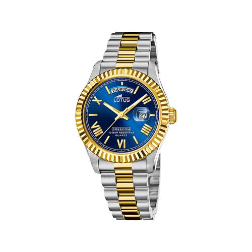 Montre LOTUS Freedom homme acier bicolore jaune