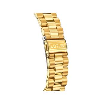 LOTUS Freedom herenhorloge van geelgoudstaal