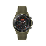 Montre ICE WATCH homme chronographe plastique vert bracelet caoutchouc vert - vue 1