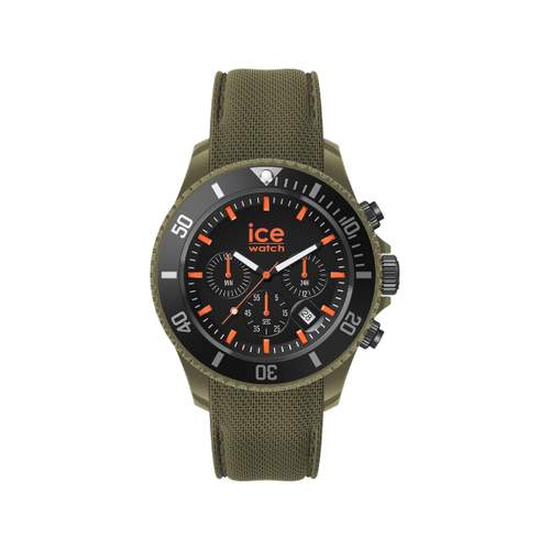 Montre ICE WATCH homme chronographe plastique vert bracelet caoutchouc vert