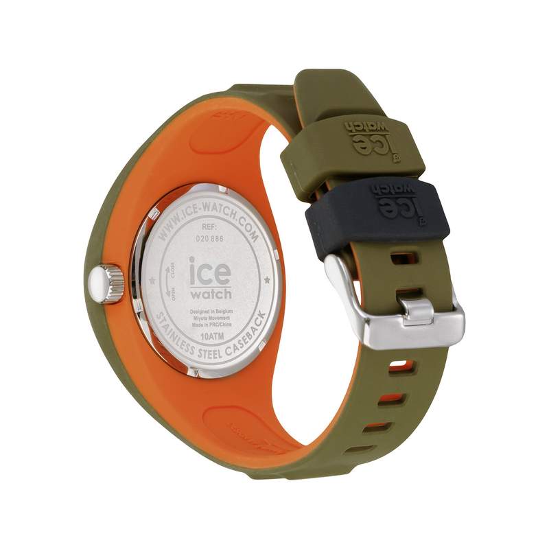 Montre ICE WATCH homme plastique vert bracelet caoutchouc vert - vue 3