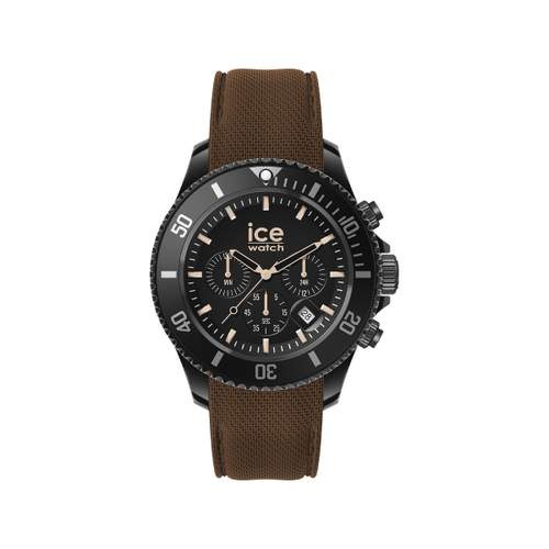 Montre ICE WATCH homme chronographe plastique bracelet caoutchouc noir