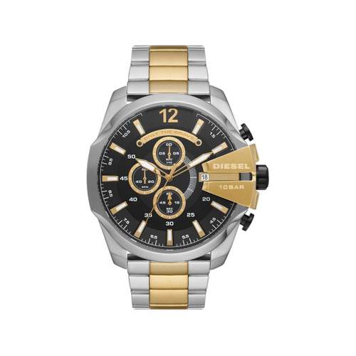 Montre DIESEL Mega Chief homme chronographe acier bicolore