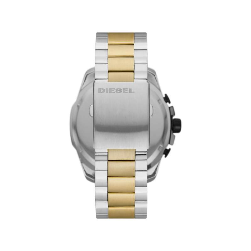 Montre DIESEL Mega Chief homme chronographe acier bicolore - vue 3
