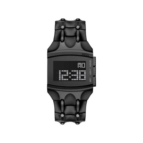 Montre DIESEL Croco Digi homme acier noir