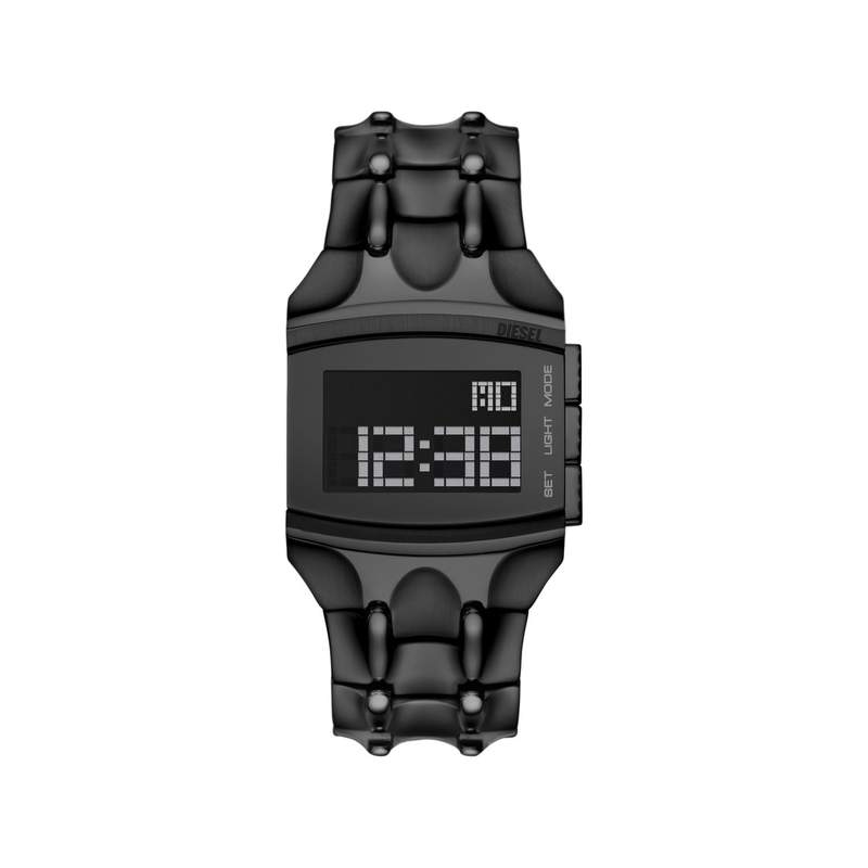 Montre DIESEL Croco Digi homme acier noir - vue 1