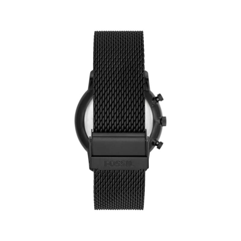 Montre FOSSIL Minimalist homme chronographe acier noir - vue 3