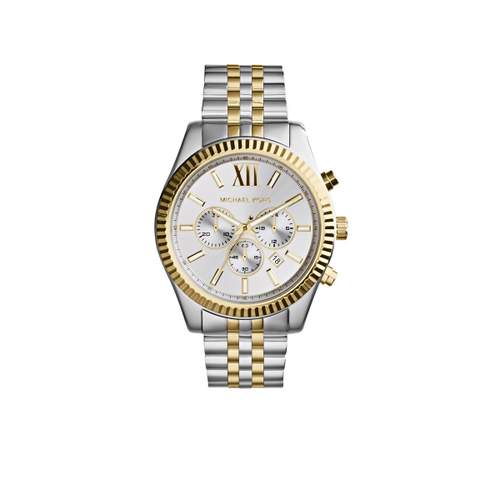 MICHAEL KORS Lexington women's two-tone steel chronograph watch