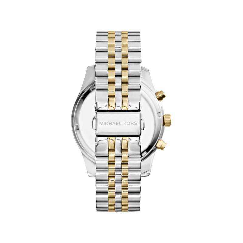 Montre MICHAEL KORS Lexington femme chronographe acier bicolore - vue 3
