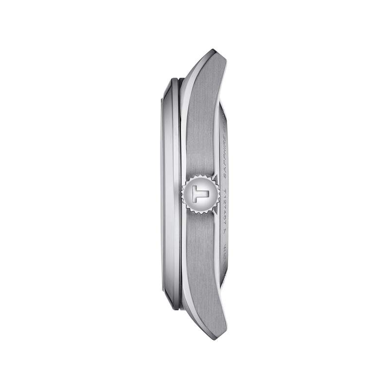 Montre TISSOT T-CLASSIC GENTLEMAN OPEN HEART POWERMATIC 80 mixte automatique cadran bleu bracelet acier inoxydable - vue 2