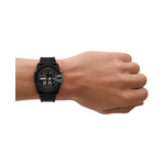 Montre DIESEL Master Chief homme silicone noir - vue porté 1