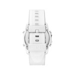 Montre DIESEL Master Chief homme silicone blanc - vue 3