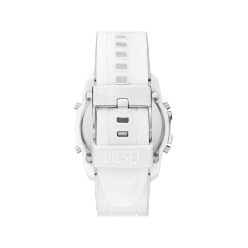 Montre DIESEL Master Chief homme silicone blanc - vue 3