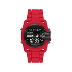 Montre DIESEL Master Chief homme silicone rouge - vue 1