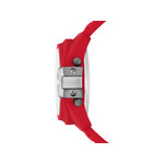 Montre DIESEL Master Chief homme silicone rouge - vue 2