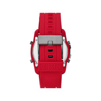Montre DIESEL Master Chief homme silicone rouge