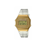 Montre CASIO Vintage  homme bracelet résine argent - vue 1