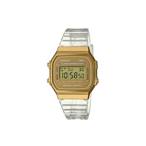 Montre CASIO Vintage  homme bracelet résine argent
