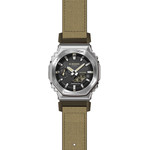 Montre G-SHOCK homme acier bracelet résine beige - vue D1