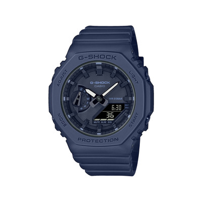 Montre G-SHOCK homme acier bleu bracelet résine bleu fonce