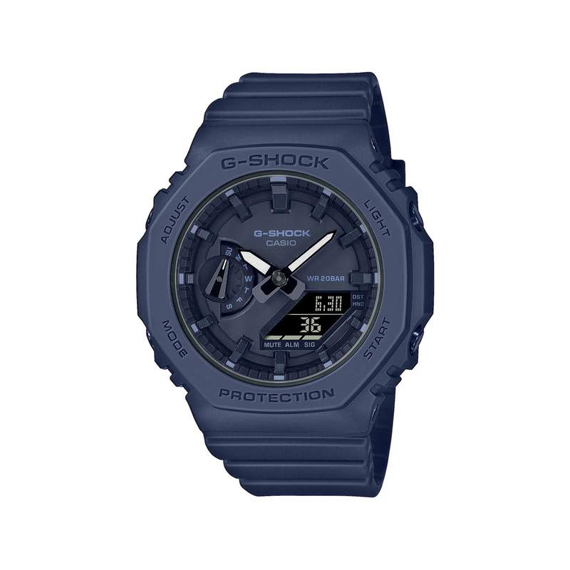 G-SHOCK-herenhorloge van blauw staal met donkerblauwe kunststof band - afbeelding 1