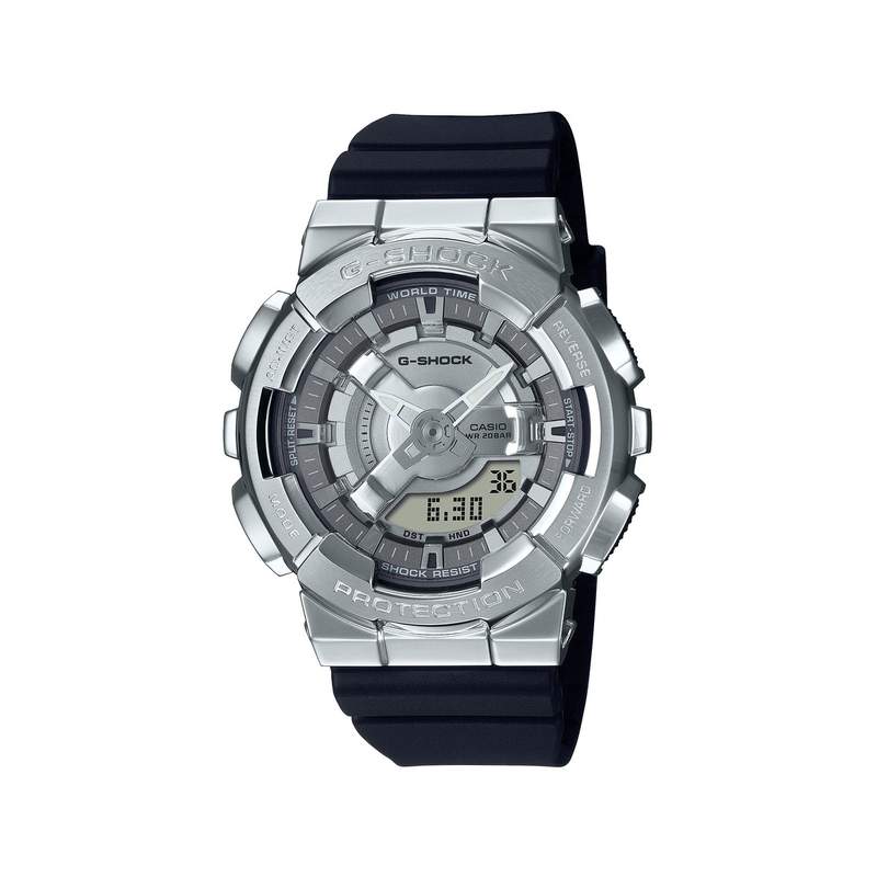 Montre G-SHOCK homme résine gris bracelet résine noire - vue 1